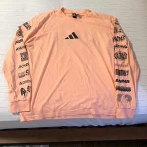MENS US SIZE SMALL ADIDAS LONG SLEEVE TEE
